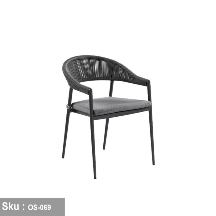 Nivala Rope Chair - Black - Image 1