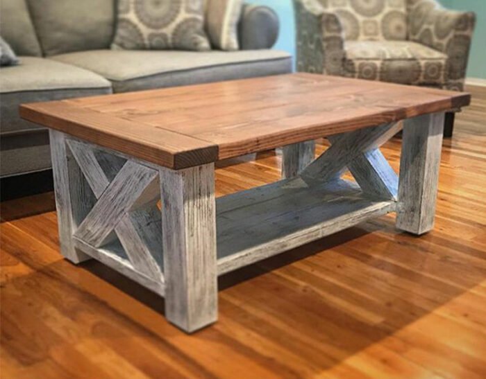 Swedish Wood Coffee Table - OHA-076 - Image 1