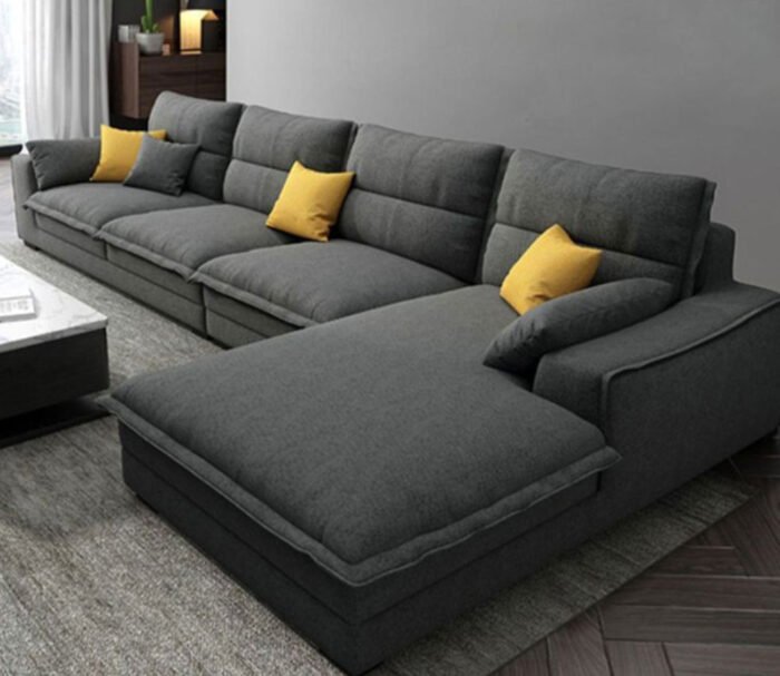 Beech wood corner with linen or velvet fabric - KYN-032 - Image 1