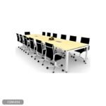 Meeting tab- 240x120 - Spanish MDF wood with metal chassis - CEM-034 - Image 2