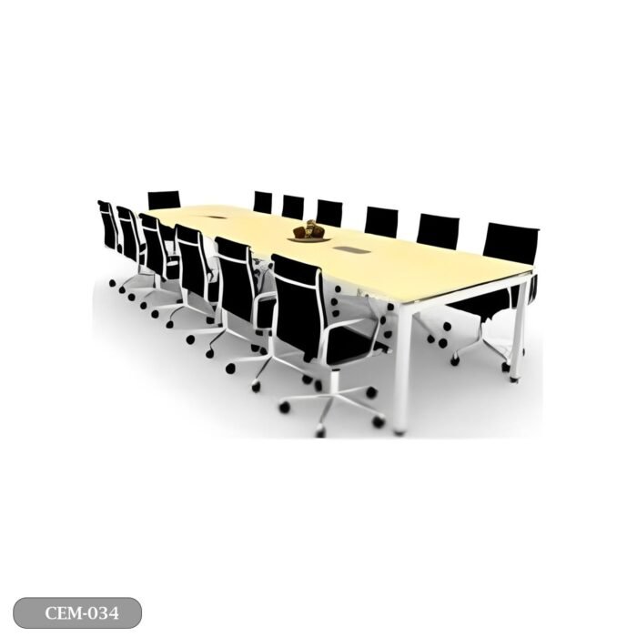 Meeting tab- 240x120 - Spanish MDF wood with metal chassis - CEM-034 - Image 2