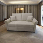 Manx 2-Seater Sofa Bed - Red Beech Wood - HST-089