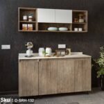 Two piece kitchen made of high quality MDF wood - O-SRH-132