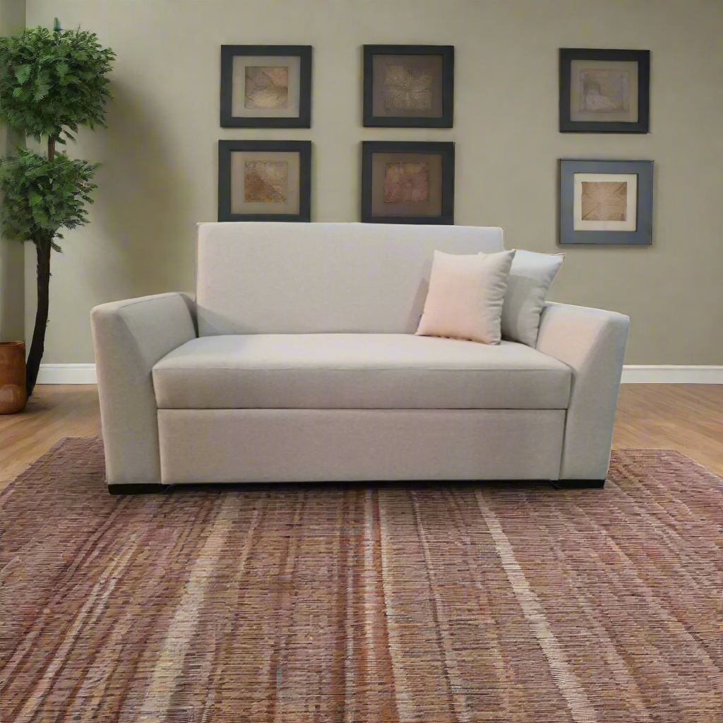 1_744e0f12-e04f-46de-b2c5-b664aa22280f.png Manx 2-Seater Sofa Bed - Red Beech Wood - HST-072 - Image 1