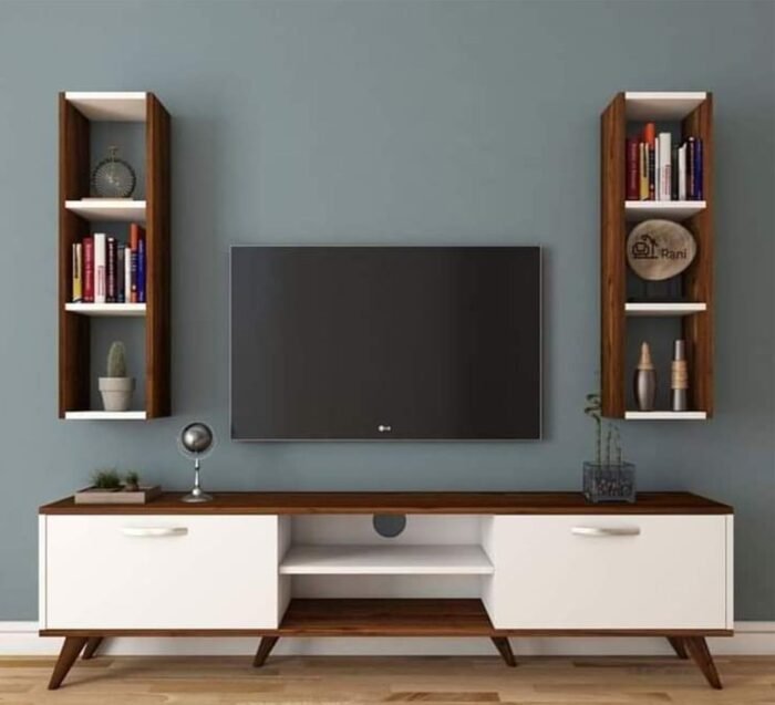 TV table with additional units made of high-quality MDF wood - HFS-010 - Image 1