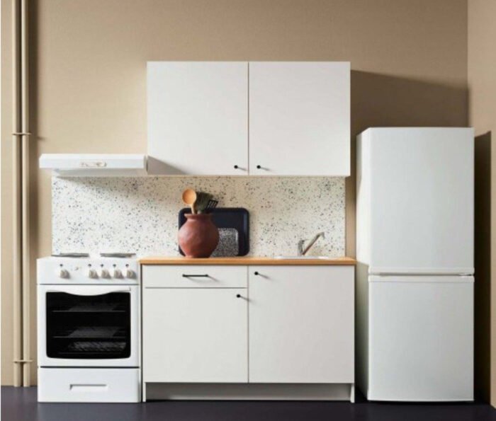 Complete kitchen with wood countertops with MDF layer - KYN-150 - Image 1