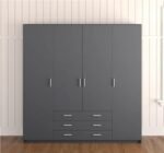 MDF wood wardrobe with melamine layer - KYN-104