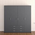 MDF wood wardrobe with melamine layer - KYN-104