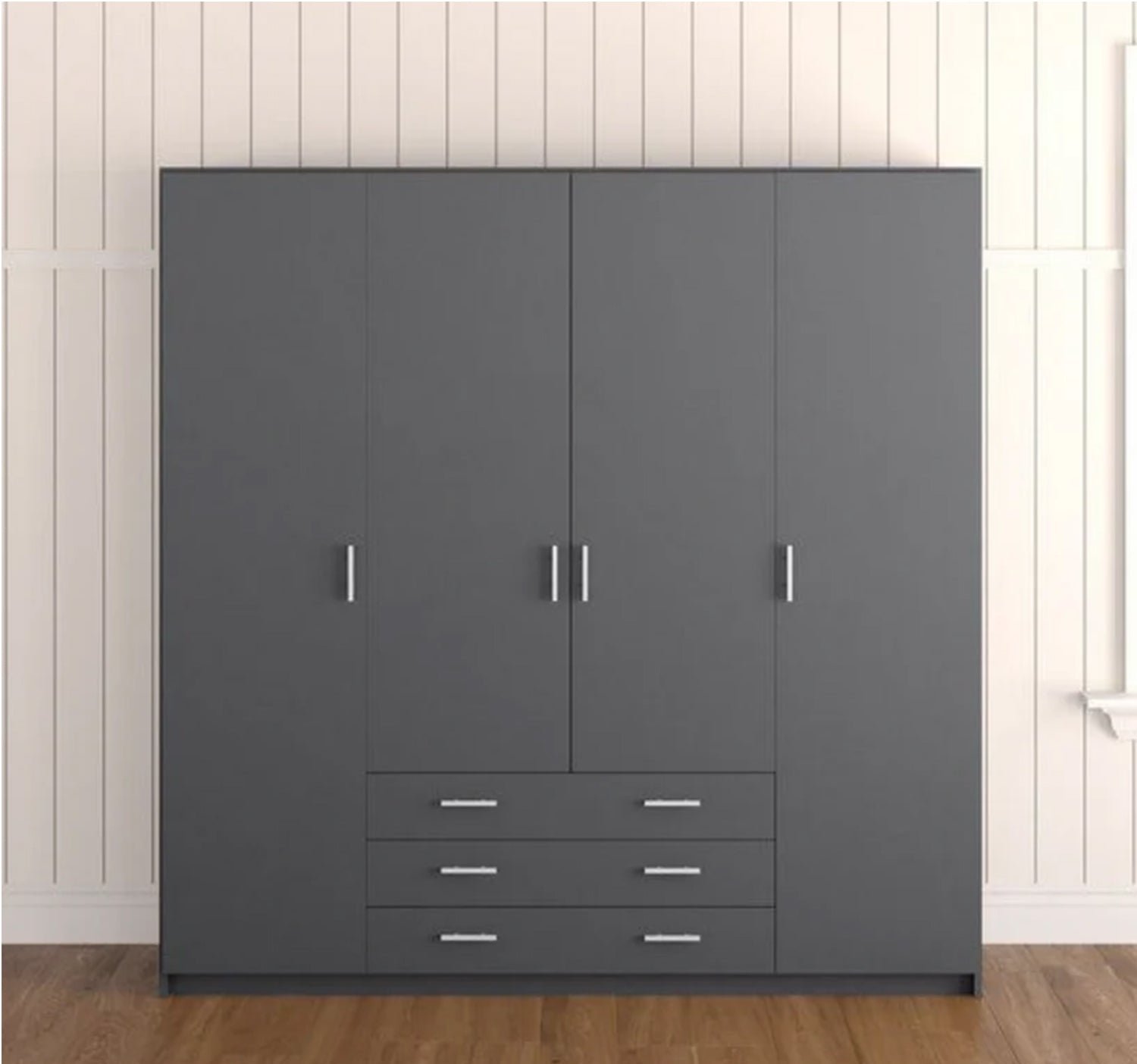 1_80be2d44-cafb-4ae7-95f2-bb36a42a3a9c.jpg MDF wood wardrobe with melamine layer - KYN-104 - Image 1