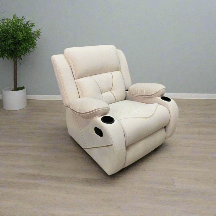Lazy Boy red beech wood and imported suede leather - GAL-016 - Image 1