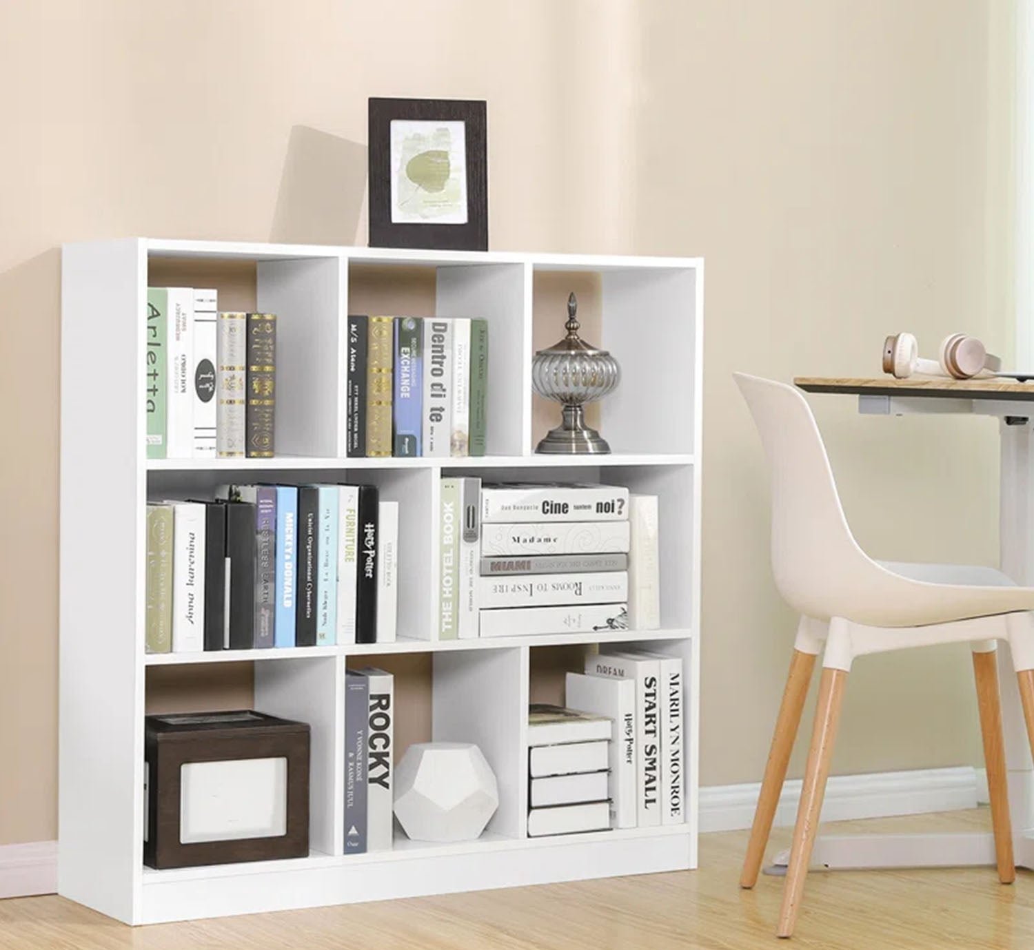 1_8338c770-6f50-43f6-b34d-69298f09c5b2.jpg High Quality MDF Bookcase - OSM-017 - Image 1