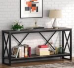 Electrostatic painted metal console - MTC-107