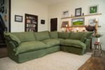 Beech wood corner with linen or velvet fabric - KYN-045