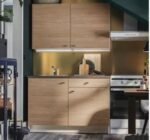 Complete kitchen with wood countertops with MDF layer - KYN-154