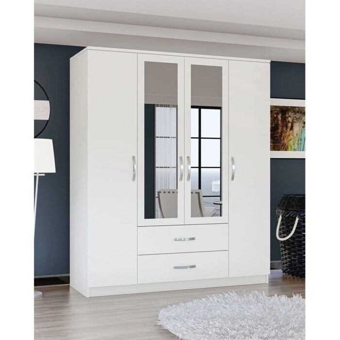 Spanish MDF wood wardrobe - ITM-019 - 220cmX160cm - Image 1
