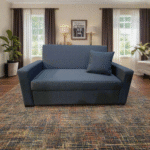 Manx 2-Seater Sofa Bed - Red Beech Wood - HST-079