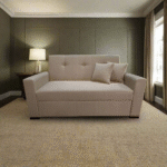 Manx 2-Seater Sofa Bed - Red Beech Wood - HST-066