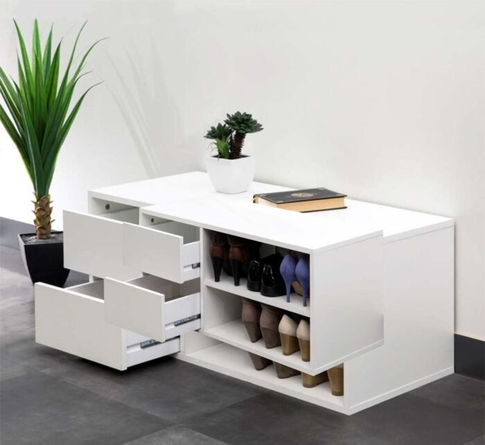 MDF wooden shoe cabinet 18 mm - MOD-028 - Image 1