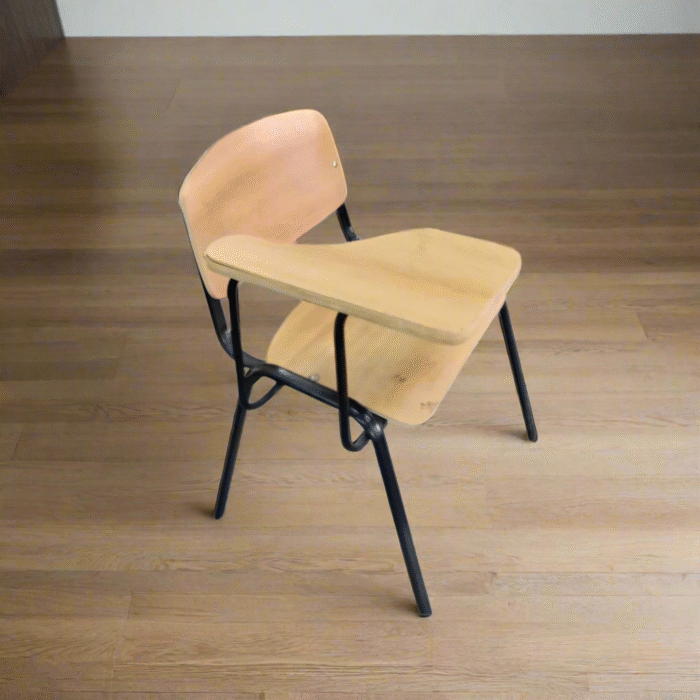 Metal lecture chair - leather - OMD-334 - Image 1