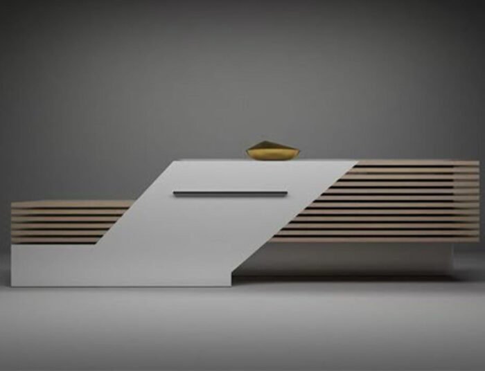 Reception desk - Reception Counter - Spanish MDF wood - CEM-064 - Image 1
