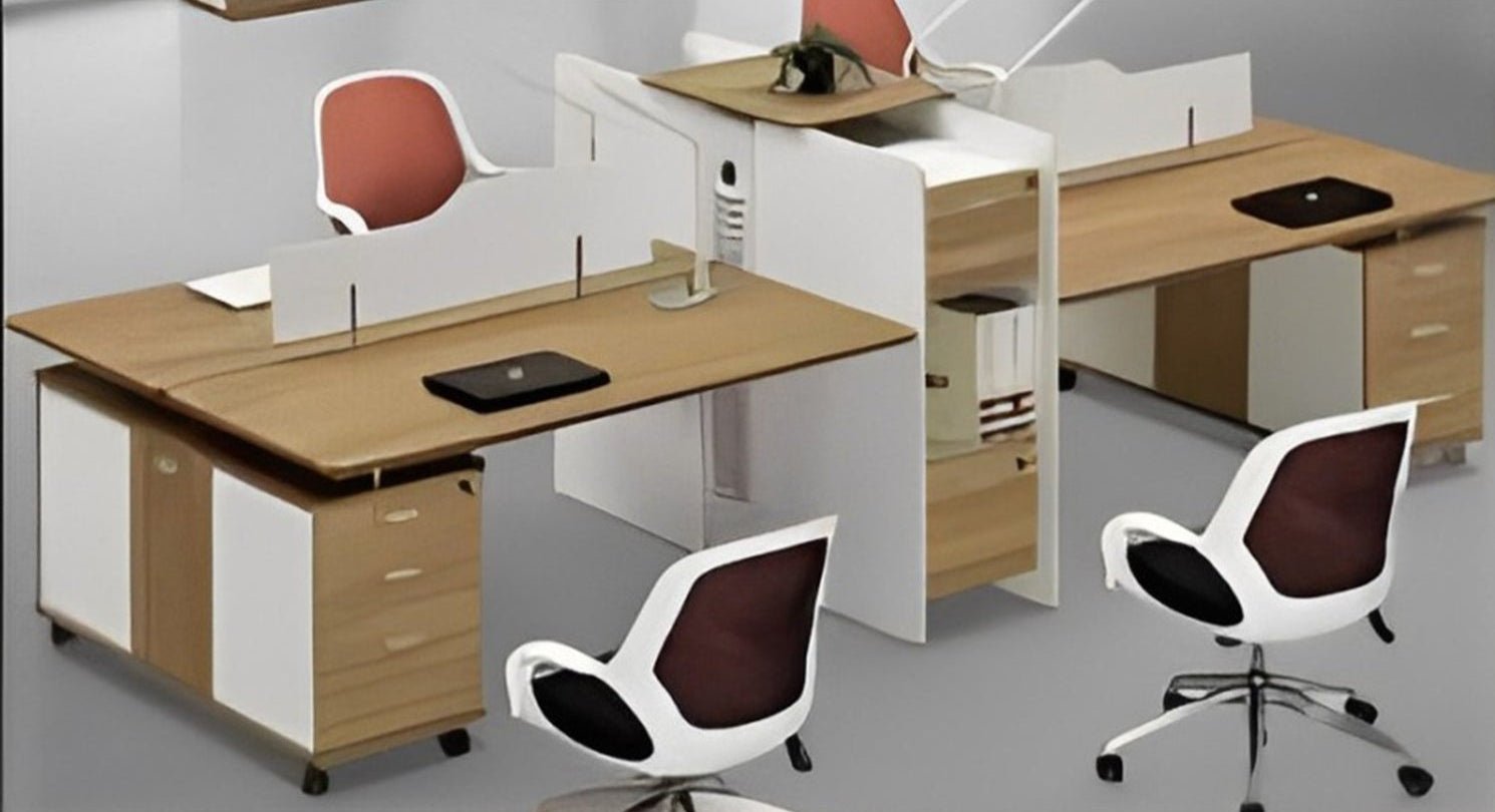 1_a658a2fa-0d35-43cf-a4d4-e02eb2a95e63.jpg Quad workstation made of Spanish MDF wood - CEM-011 - Image 1