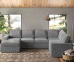 Beech wood corner with linen or velvet fabric - KYN-079