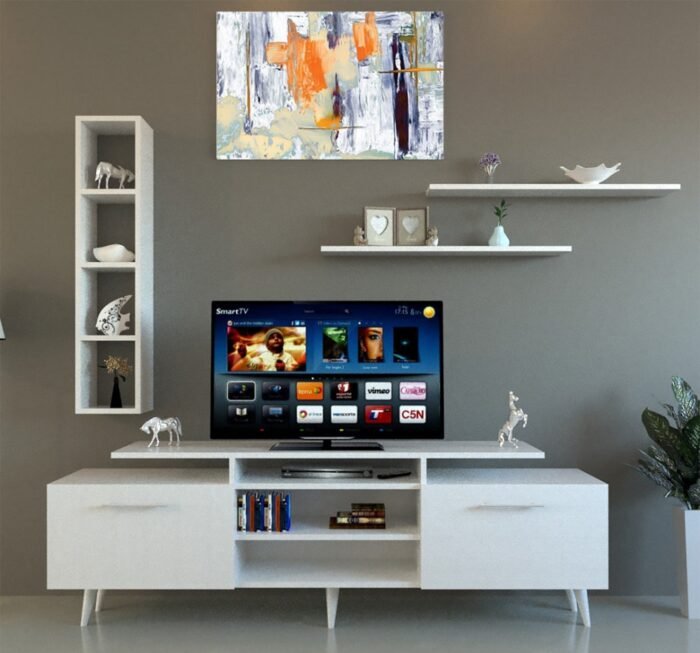 TV table with additional units made of high-quality MDF wood - HFS-121 - Image 1