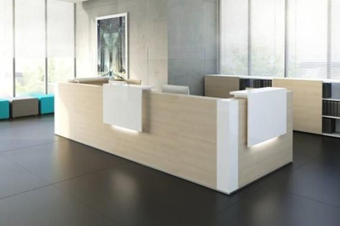 Reception desk - Reception Counter - Spanish MDF wood - CEM-093 - Image 1