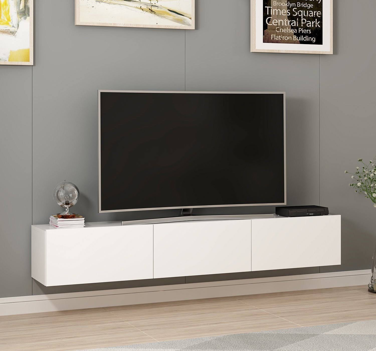 1_b209b947-ec26-42d6-bcb7-33f9f1923392.jpg High quality MDF wood hanging TV table - HFS-122 - Image 1