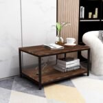 High quality metal and wood coffee table - OMM-033