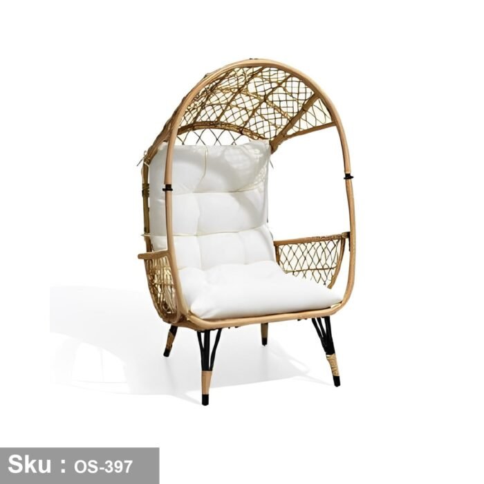 Clara Rattan Chair in Ghost Beige - OS-397 - Image 1