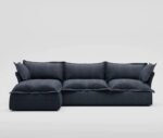 Beech wood corner with linen or velvet fabric - KYN-015