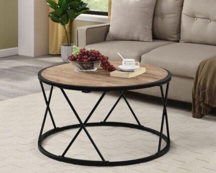 Coffee table barrel 80 * 45 MDF wood
