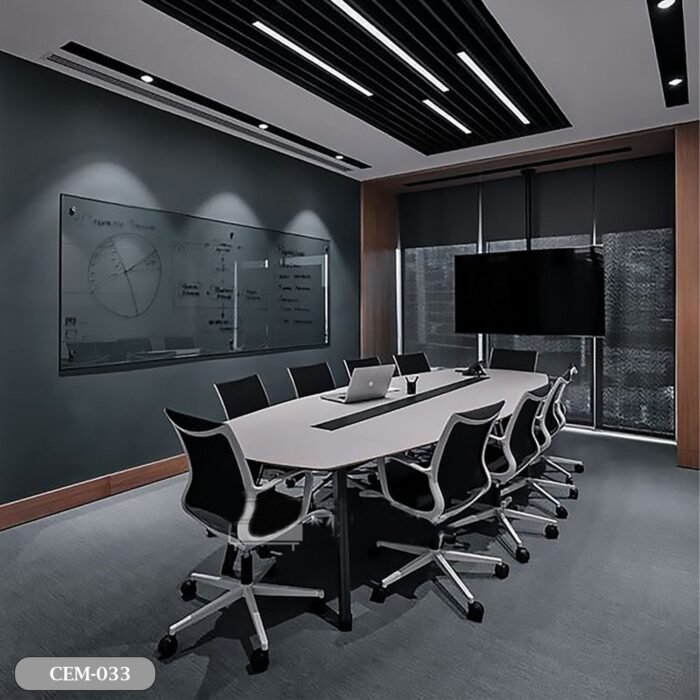 Meeting tab- 240x120 - Spanish MDF wood with metal chassis - CEM-033 - Image 1