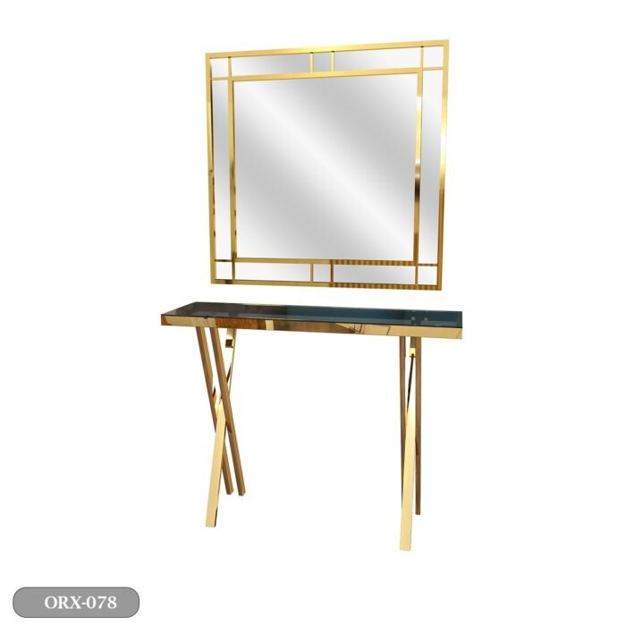 Stainless Steel Console and Mirrors - ORX-078 - Image 2