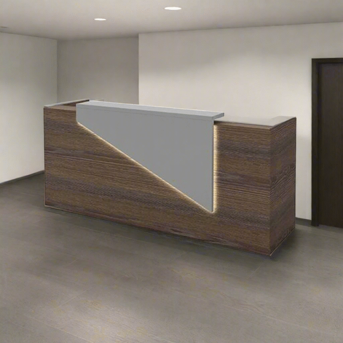 Reception desk - Reception Counter - Spanish MDF wood - CEM-080 - Image 1