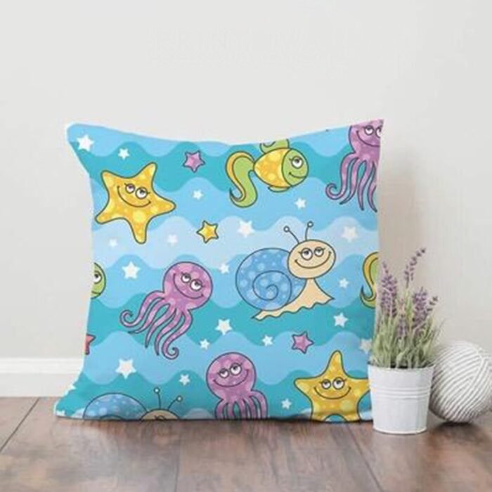 Plush children's pillow in linen - PRV-027 - Image 1