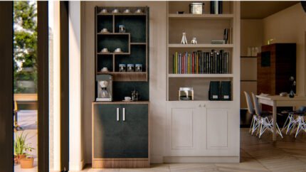 Coffee corner made of high quality MDF wood - OUBE-021