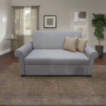 Manx 2-Seater Sofa Bed - Red Beech Wood - HST-095