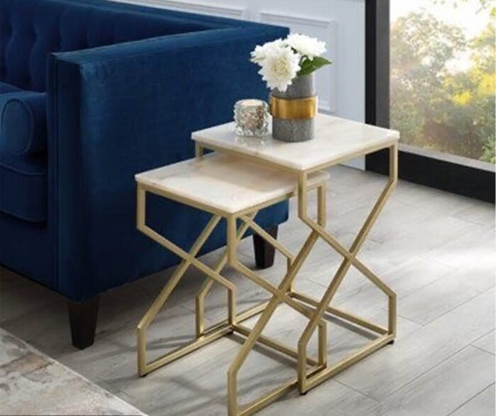 Ashley side table, iron, electrostatic paint - Image 1