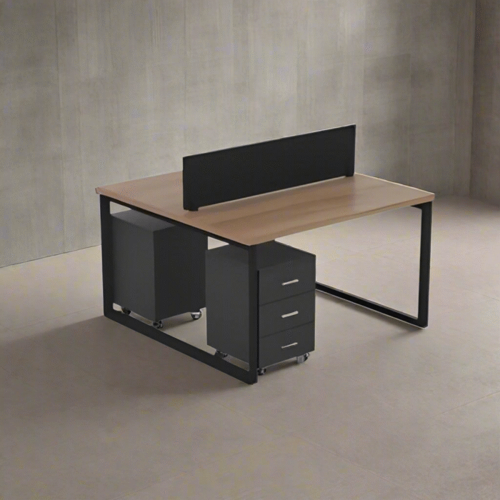 Spanish MDF doubwood workstation - CEM-015 - Image 1