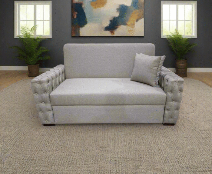 Cabotnier Manx 2-Seater Sofa Bed - Red Beech Wood - HST-090 - Image 1