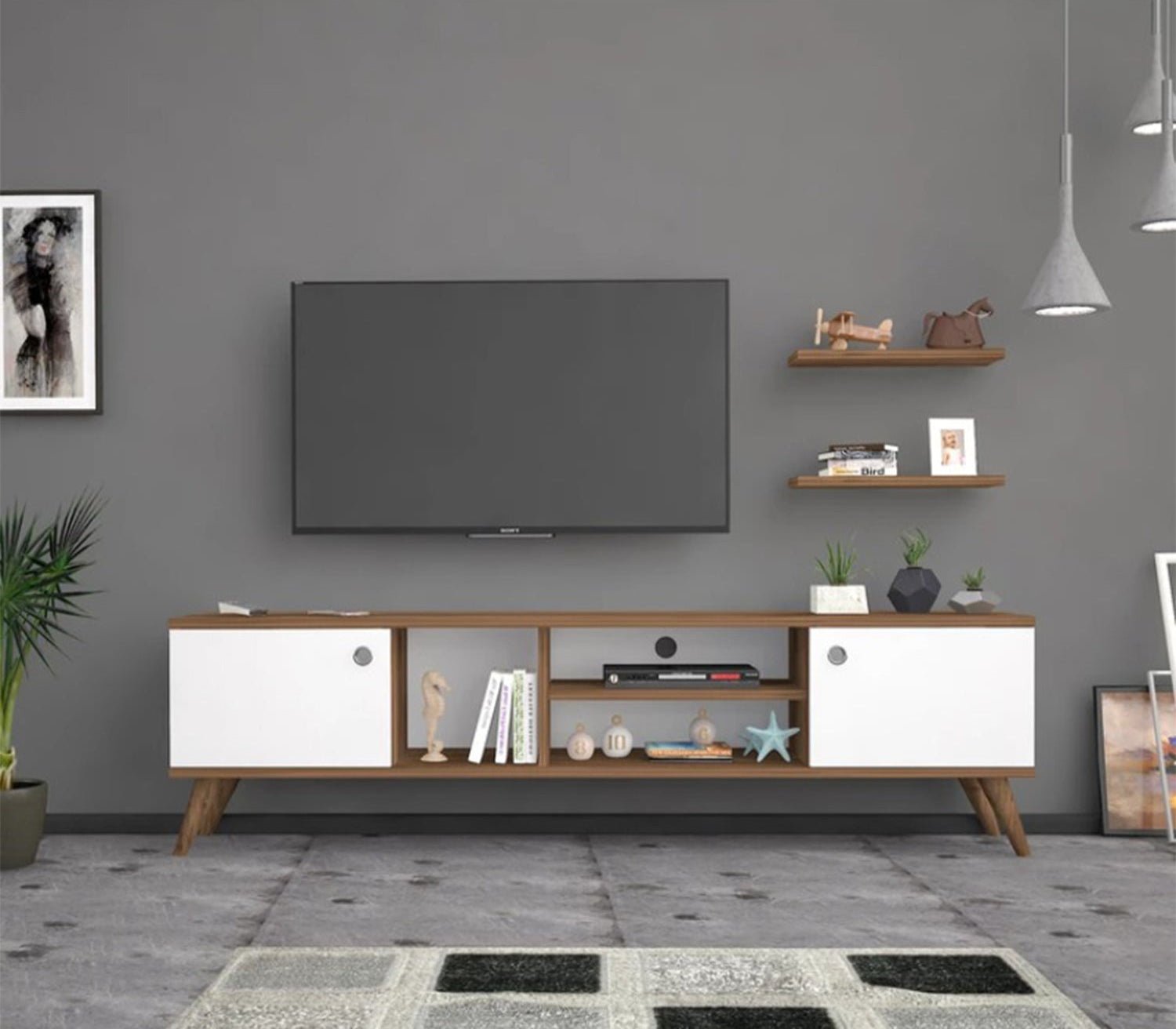 1_d9195f6b-c48c-4302-8348-25b7202722b8.jpg High quality MDF wood TV table - HFS-115 - Image 1