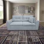 Modern mobile fixed sofa - red beech wood - HST-121