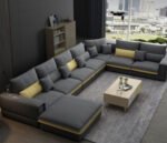 Beech wood corner with linen or velvet fabric - KYN-042