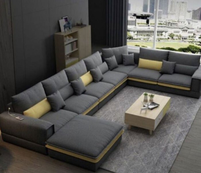 Beech wood corner with linen or velvet fabric - KYN-042 - Image 1