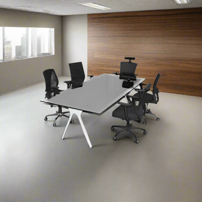 Meeting tab- 200x100 - Spanish MDF wood with metal chassis - CEM-056 - Image 1