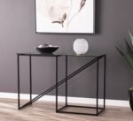 Iron console with electrostatic paint