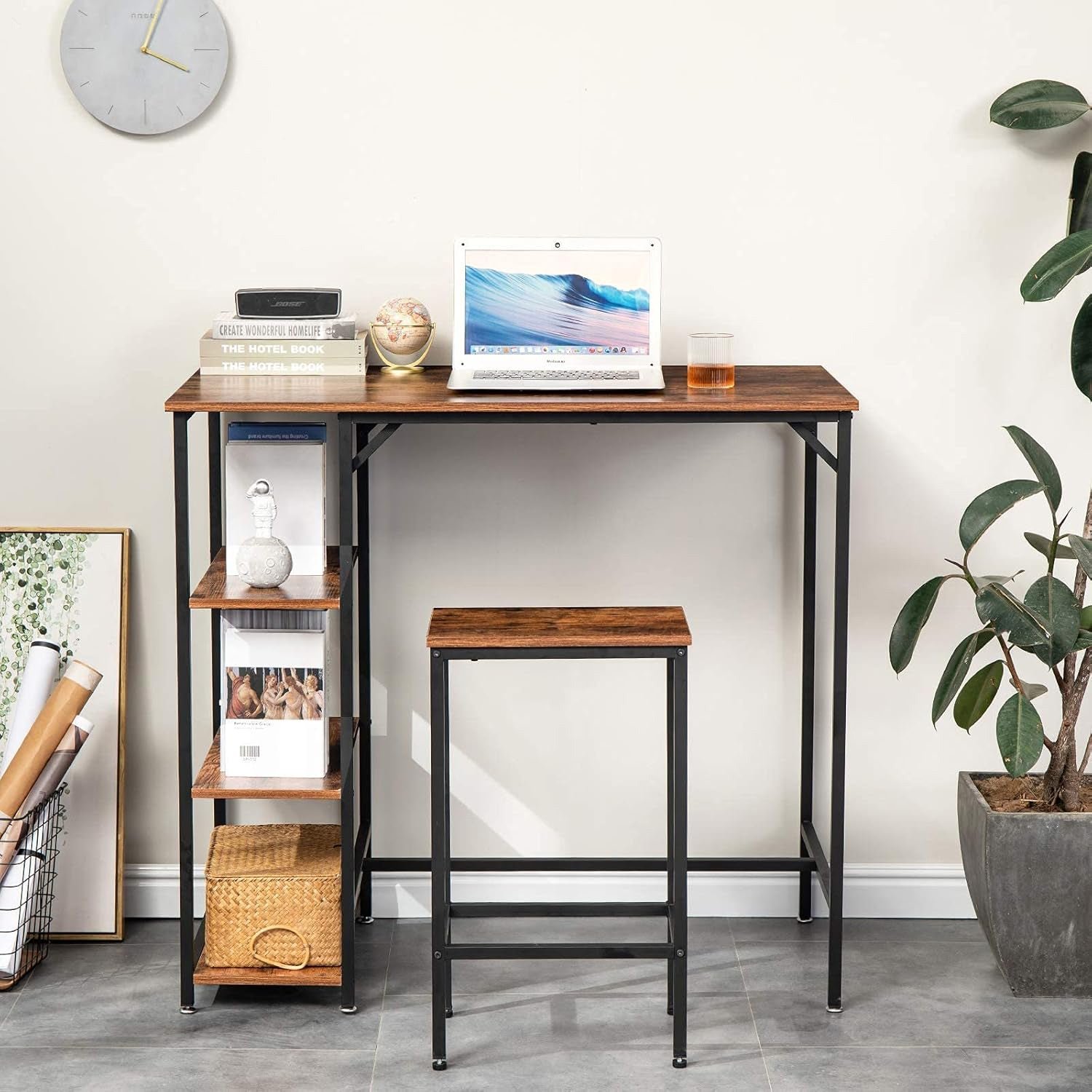 1_e51ad533-c145-4f7f-9b68-4267b5cf10d4.jpg High quality wood and metal rectangular bar table - OMM-036 - Image 1