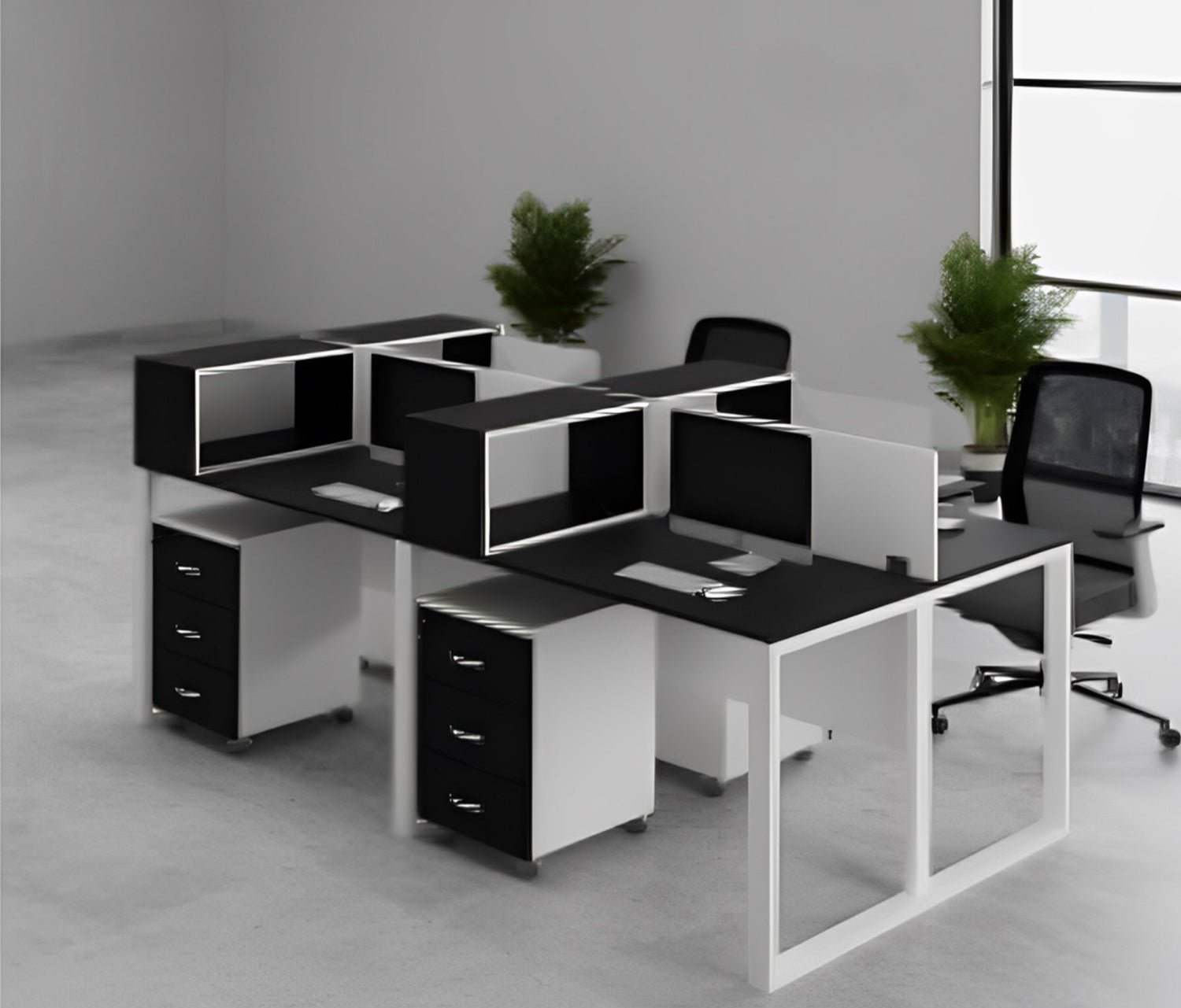 1_e8bac9a9-b3fe-412c-8815-8dfefbb1d794.jpg Spanish MDF wood workstation - CEM-022 - Image 1